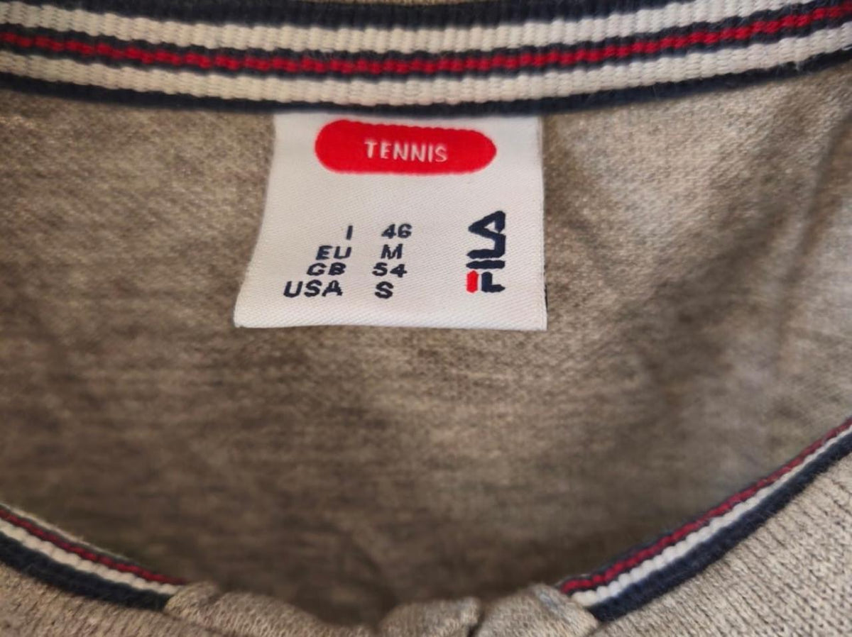 FILA Tennis Vintage Polo Shirt – Grey – M