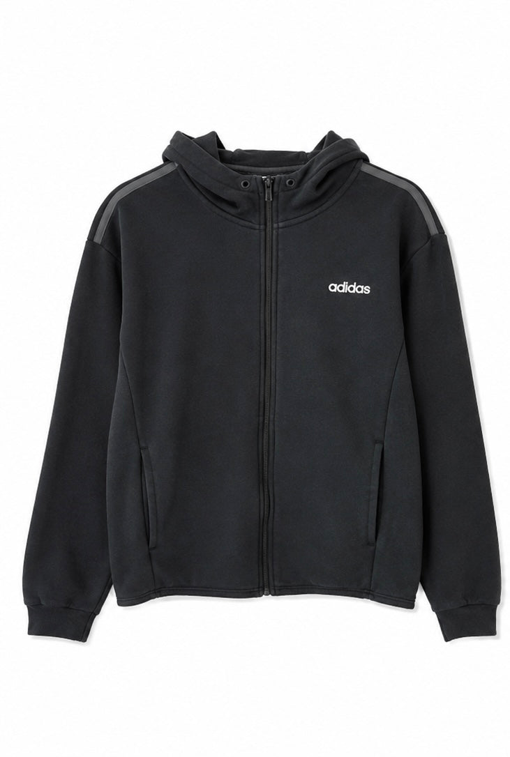 Adidas Essentials Full-Zip Hoodie – Black-M
