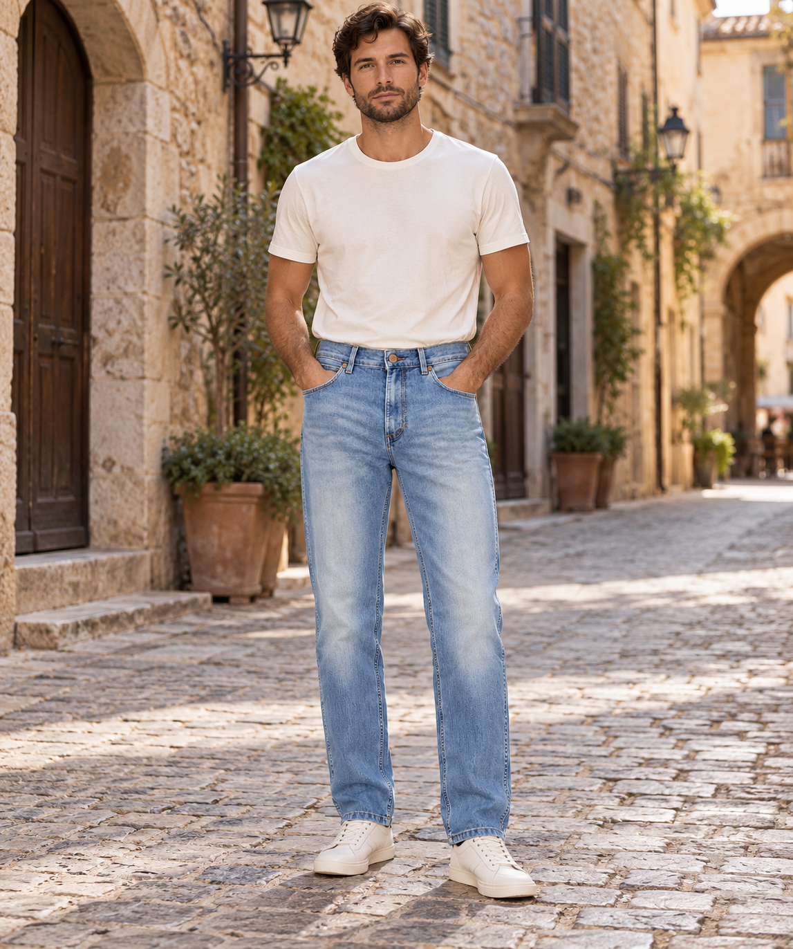 Wrangler Ανδρικό Τζιν Μπλε - W34 L32