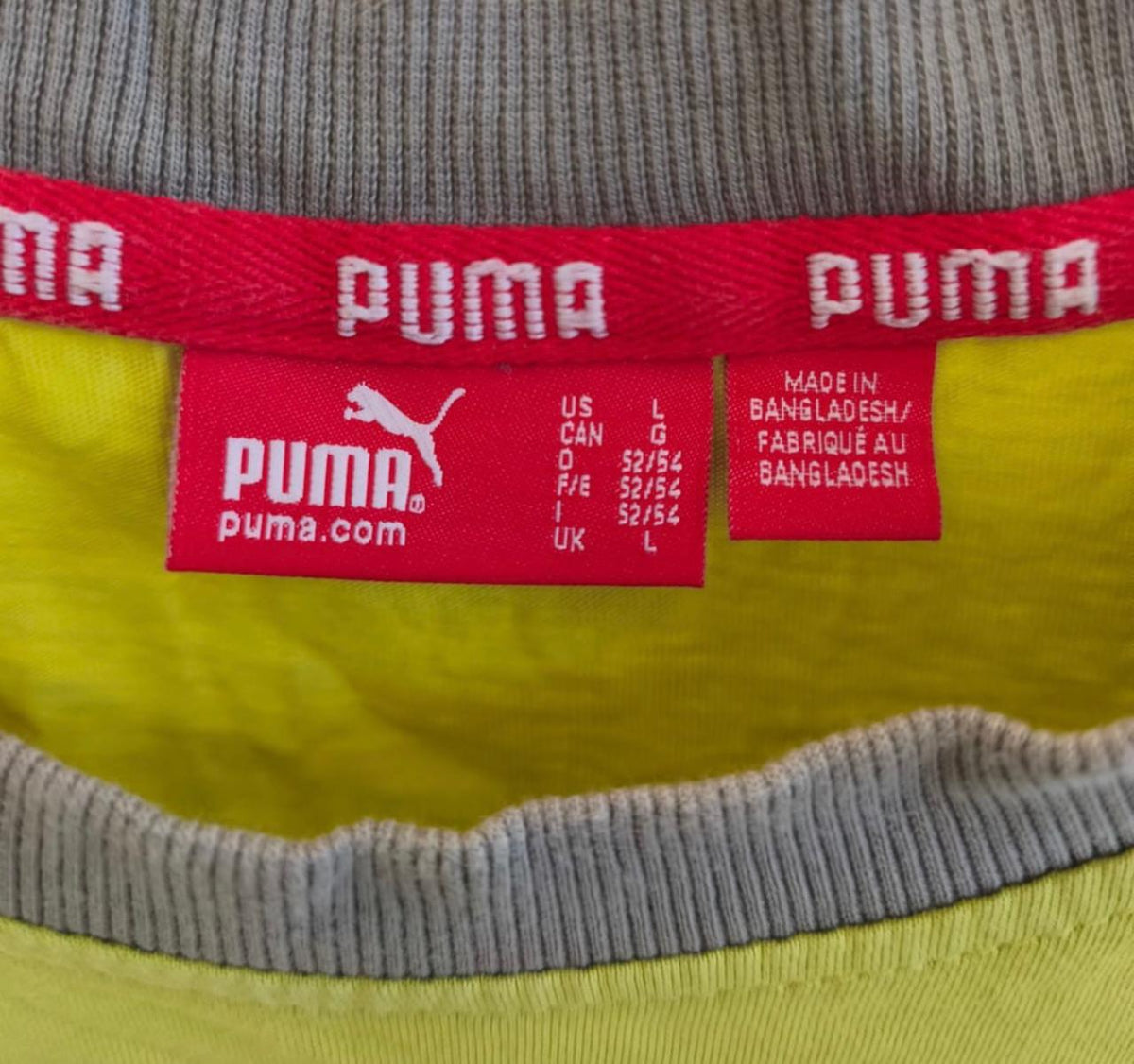 Puma Big Logo T-Shirt – Lime Green-L