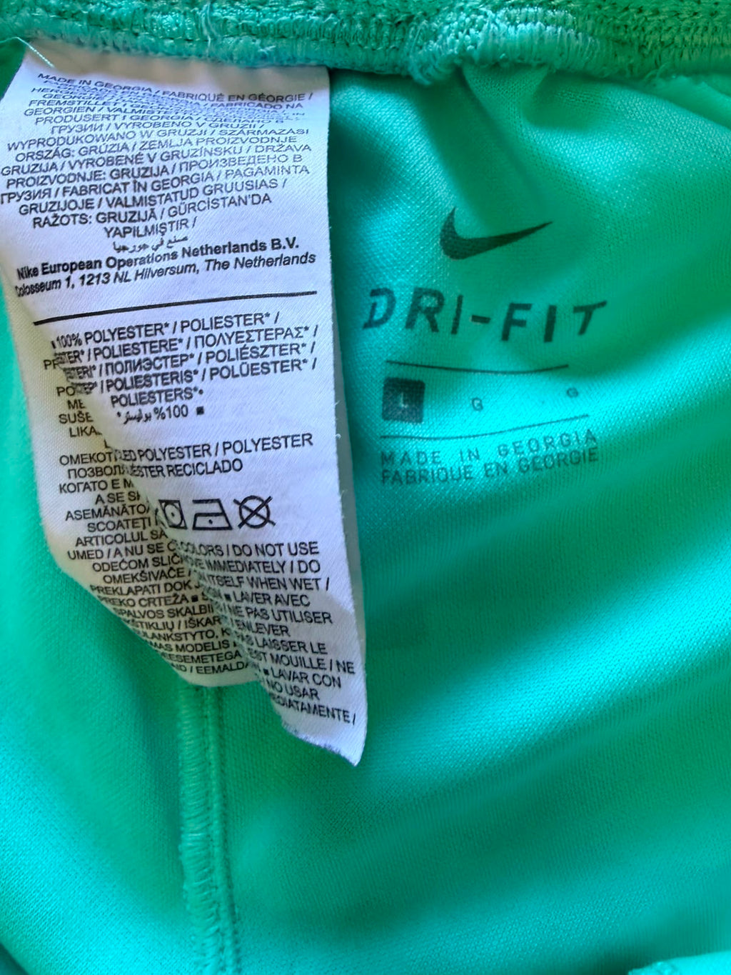 Nike Turquoise Athletic Shorts