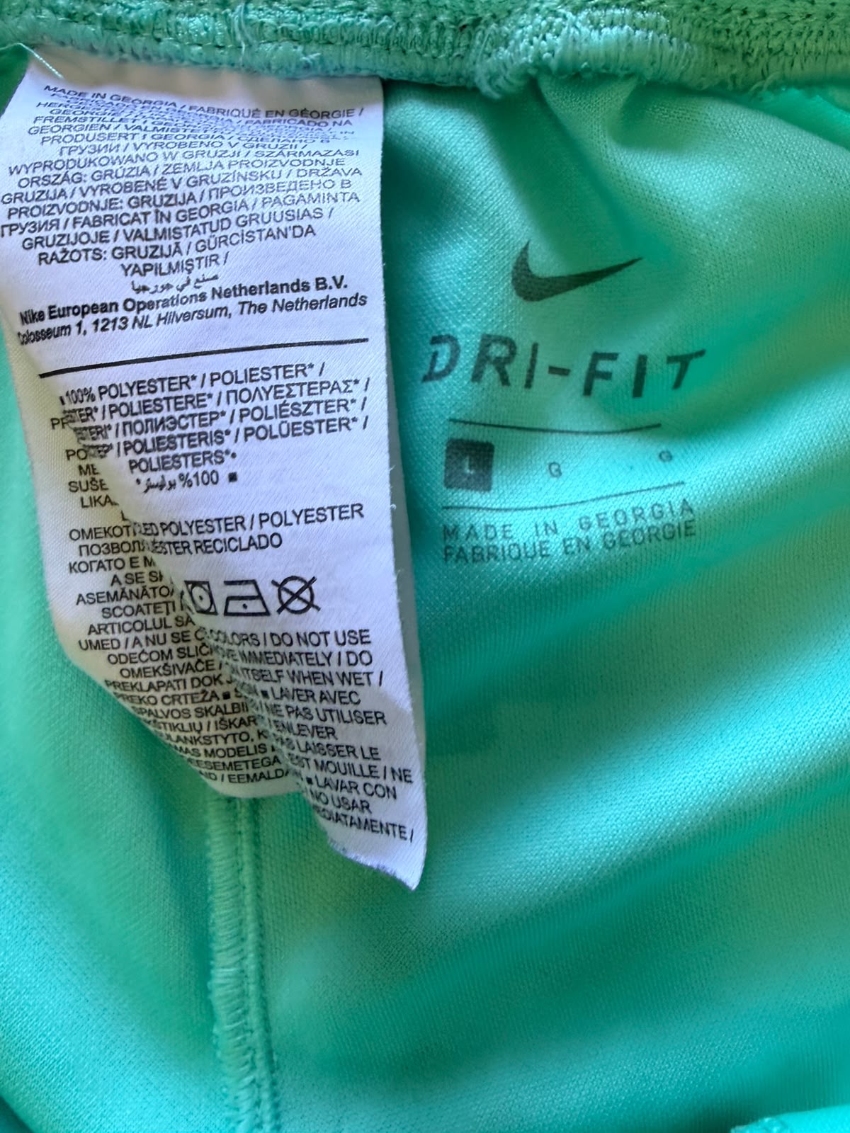 Nike Turquoise Athletic Shorts