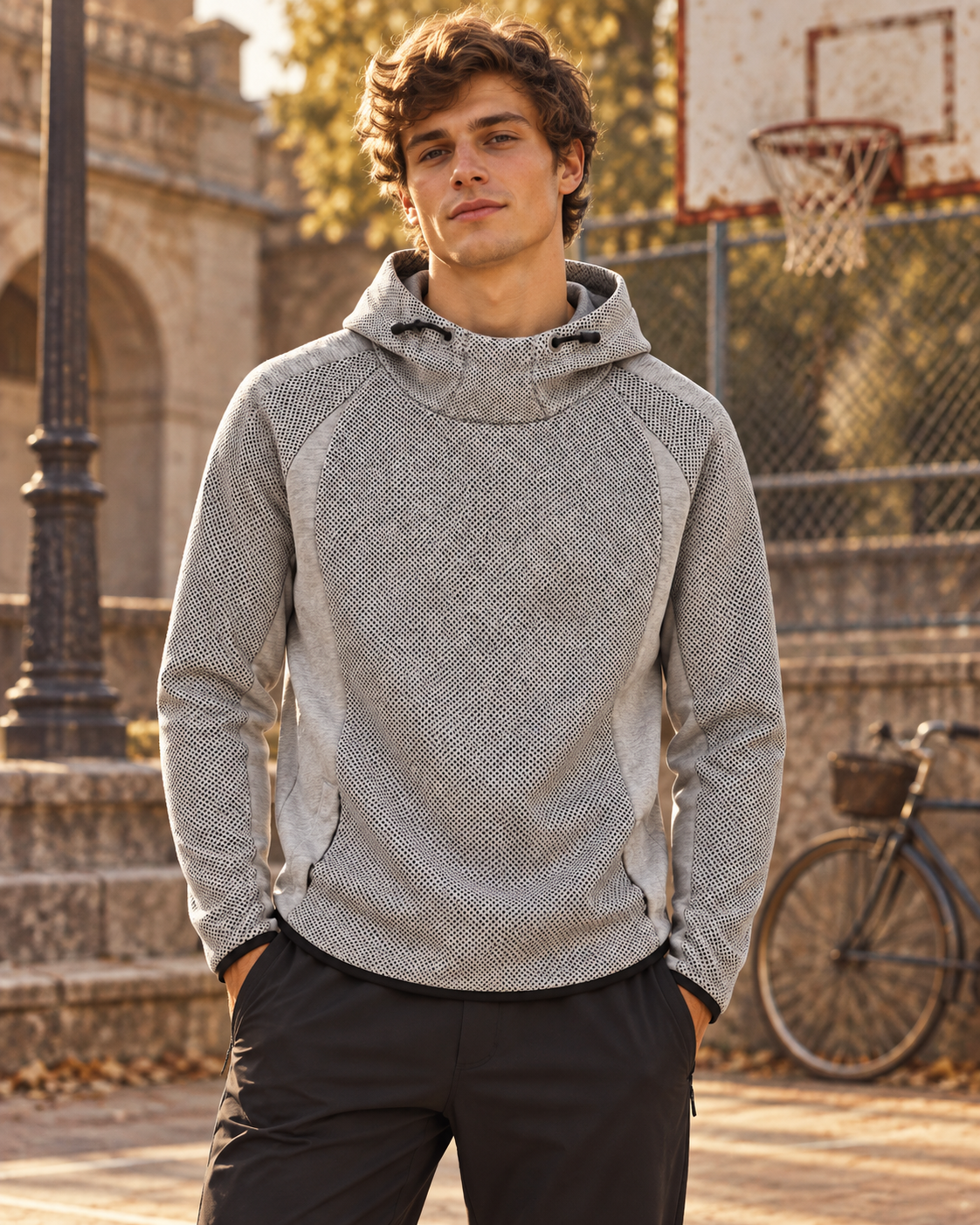 Puma Ανδρικό Φούτερ Γκρι – L