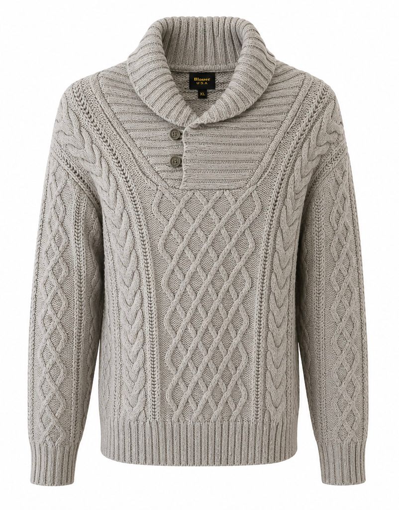 Blauer USA Cable Knit Roll Neck Πλεκτό-XL