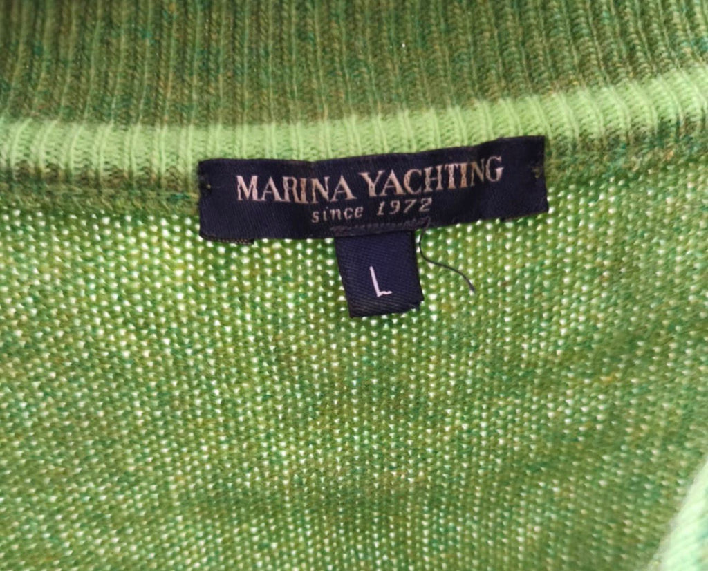 Marina Yachting Ανδρικό Πλεκτό Half-Zip Πράσινο – L