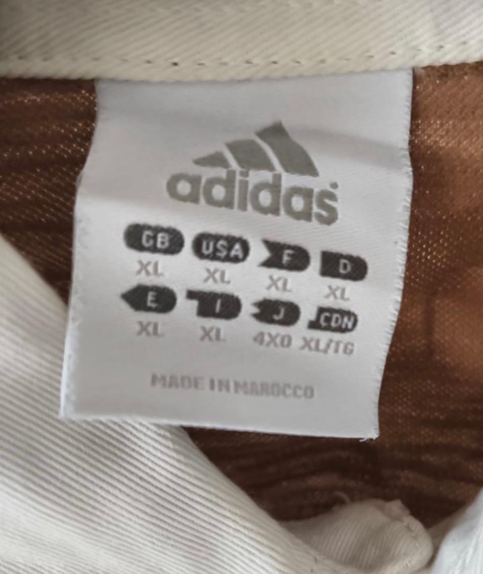 Adidas Rugby Polo Shirt – Brown/White – XL