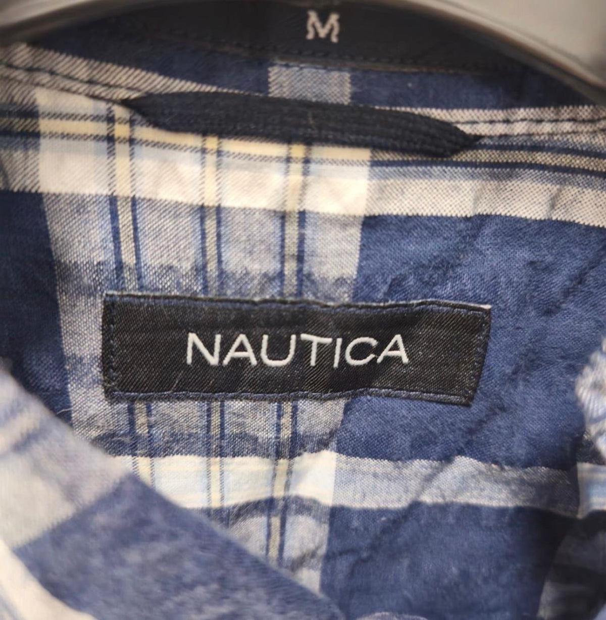 Nautica Ανδρικό Κοντομάνικο Πουκάμισο Καρό – Μπλε/Λευκό – M