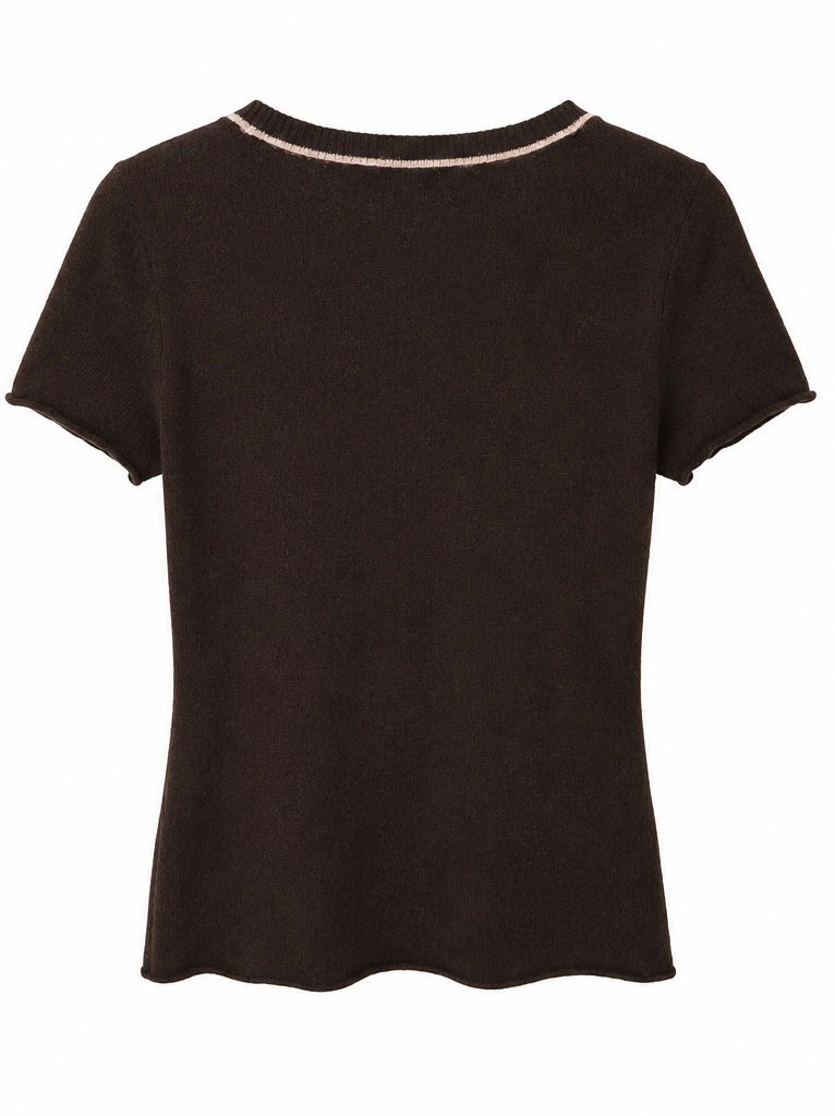 Blunauta Γυναικεία Πλεκτή Μπλούζα Cashmere Blend Καφέ – M