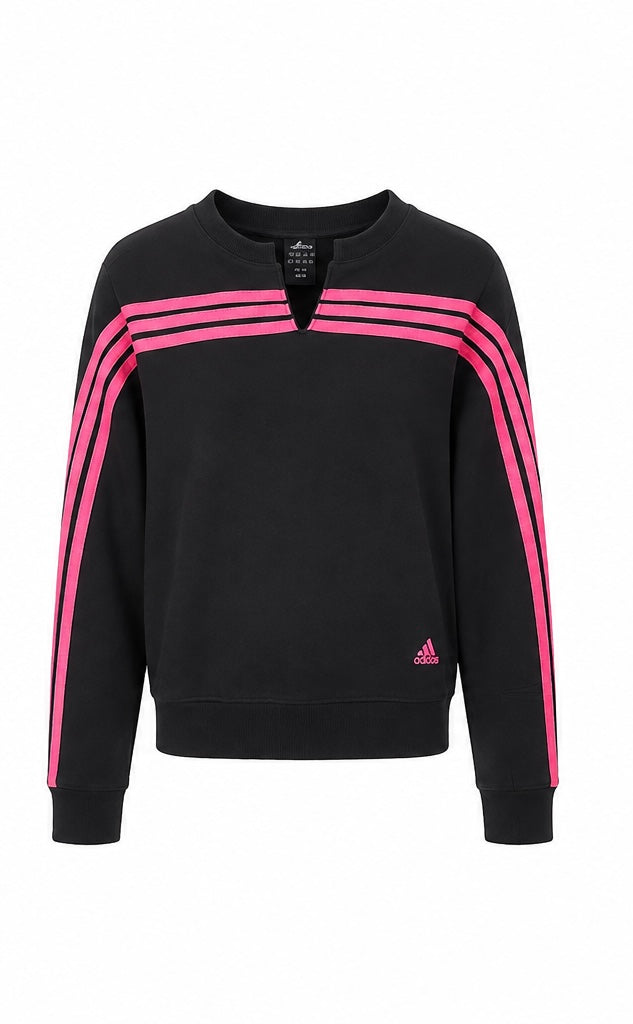 Adidas Γυναικείο Φούτερ – Μαύρο/Ροζ – L