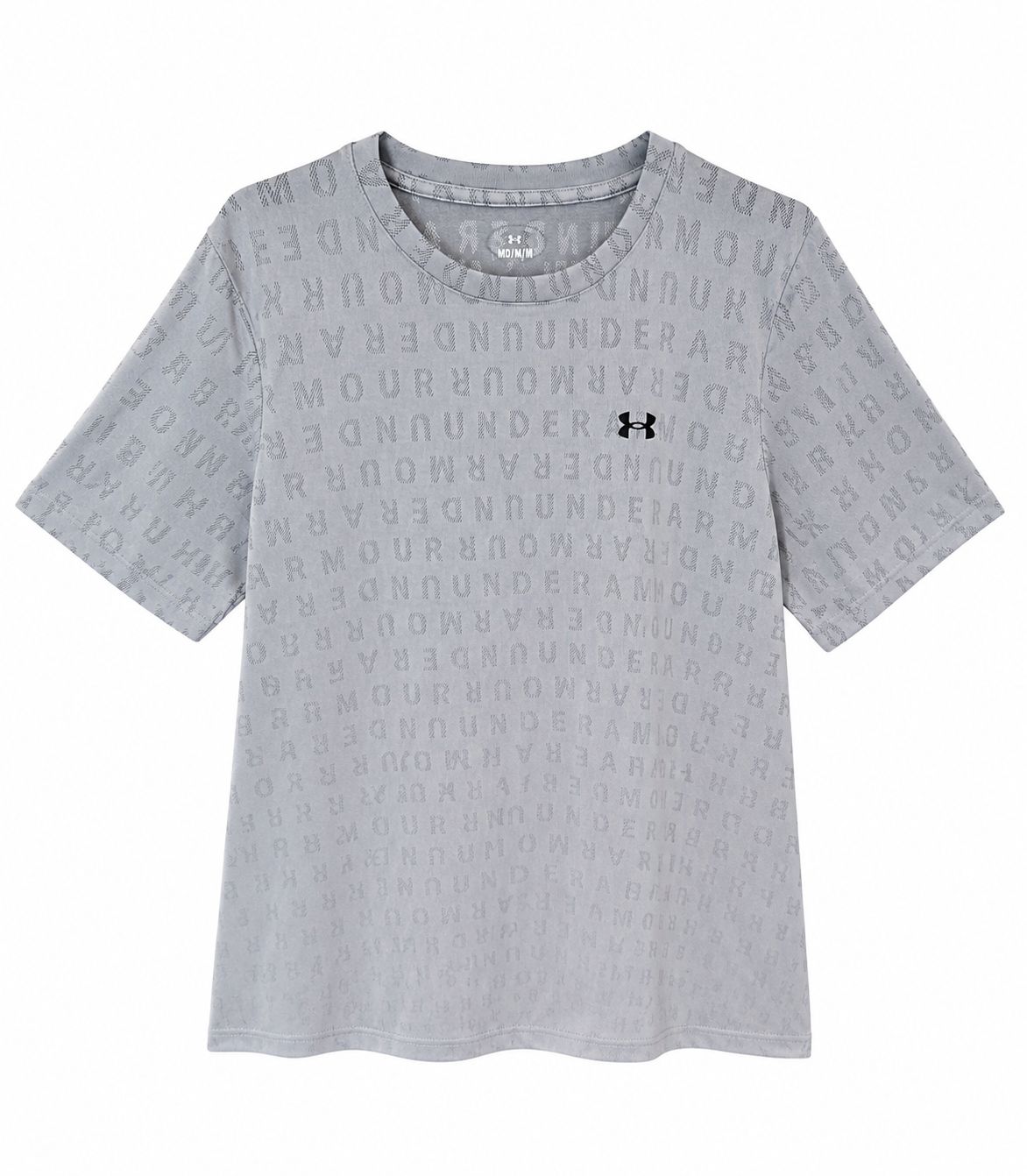 Under Armour Γκρι Αθλητικό T-Shirt-M
