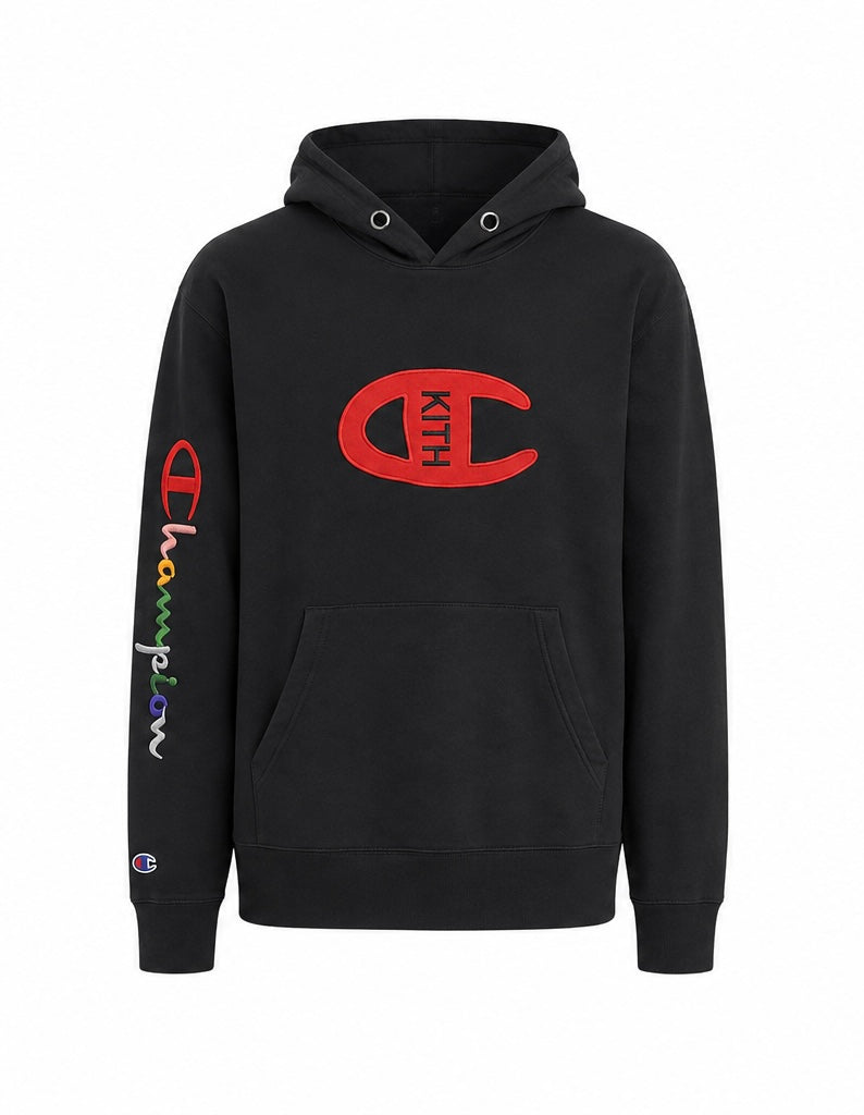 Champion x KITH Ανδρικό Φούτερ Μπλουζάκι με Κουκούλα – Μαύρο – XL