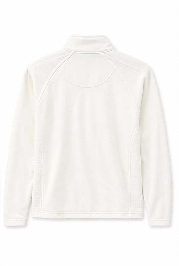 Champion Γυναικεία Fleece Μπλούζα 1/4 Zip Λευκή –S