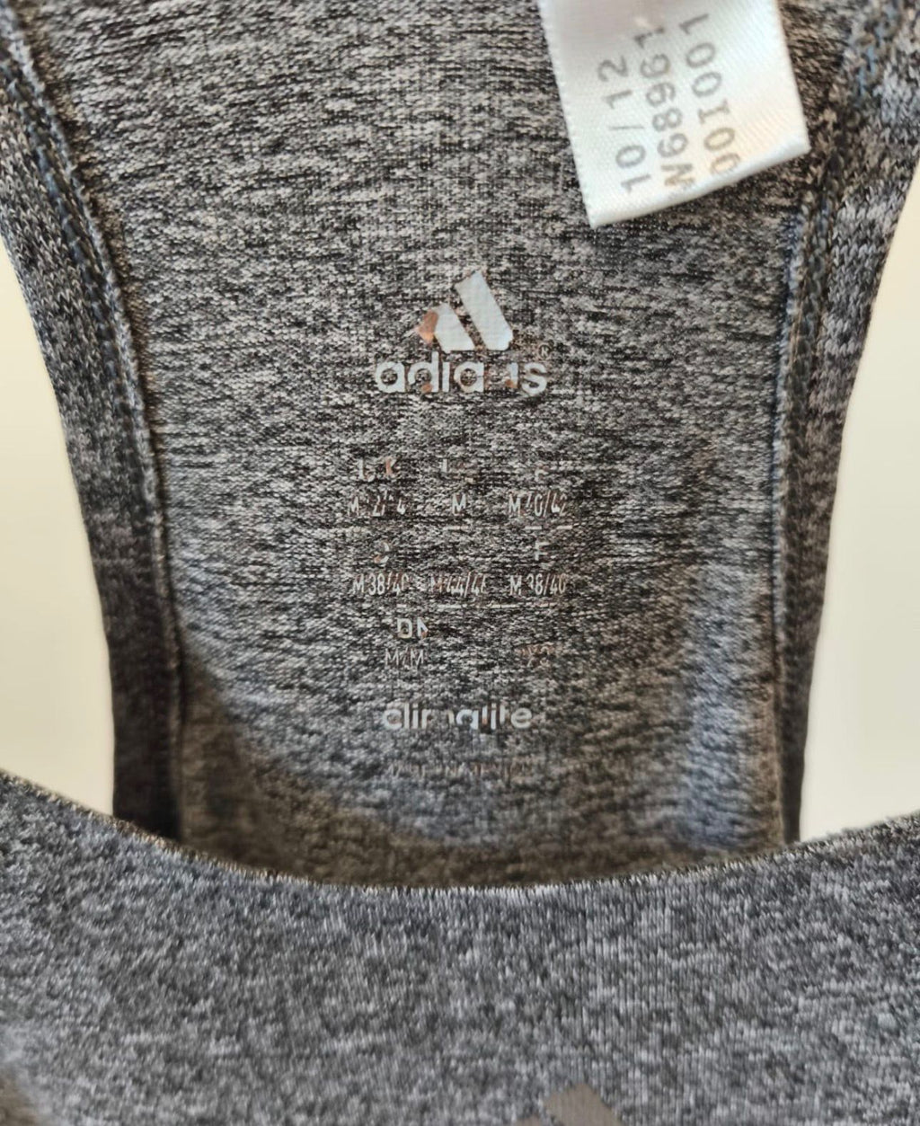 Adidas Climalite Women’s Racerback Tank Top – Grey Melange-M