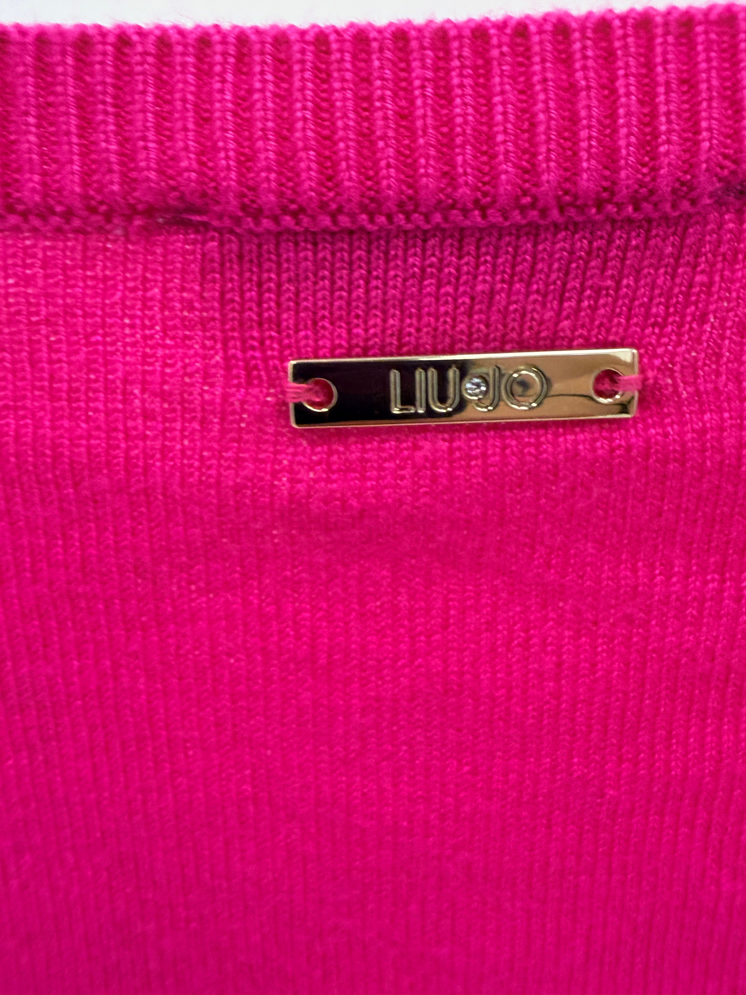 Liu Jo Ruffle Cardigan – Fuchsia Pink-L
