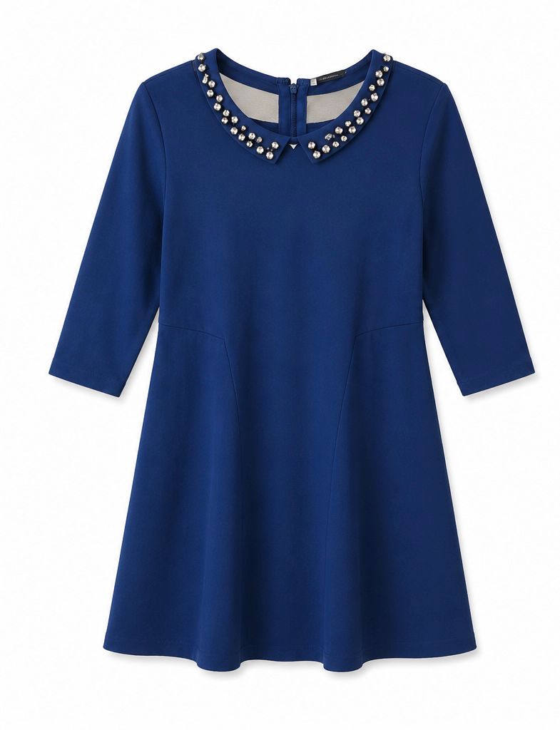 Guess Embellished Collar Dress – Royal Blue-S