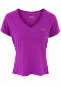 Lotto Γυναικείο V-Neck T-Shirt – Μωβ-L