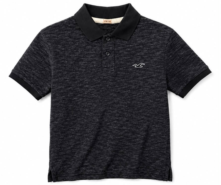Γυναικείο Polo Μαύρο Melange-S
