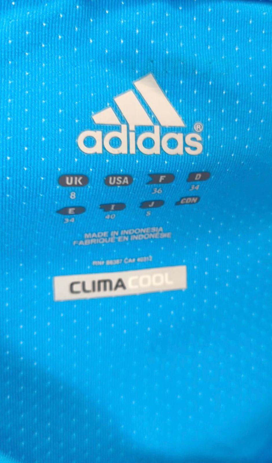 Adidas ClimaLite Γυναικείο Αθλητικό T-Shirt Μπλε-S