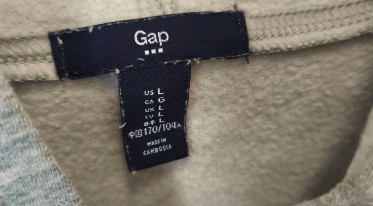GAP Logo Hoodie Γκρι-L