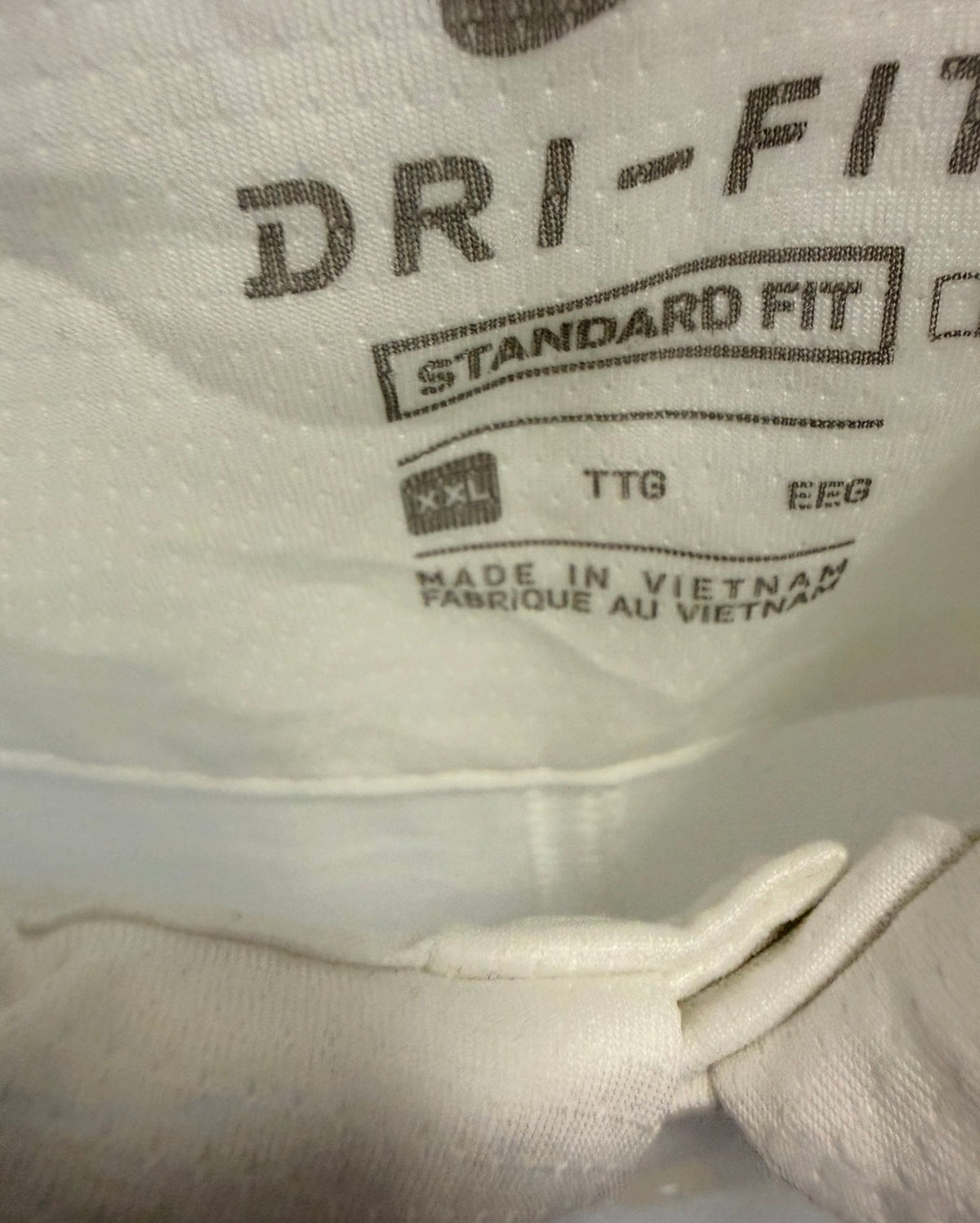 Nike Dri-FIT Standard Fit Polo – White-XXL