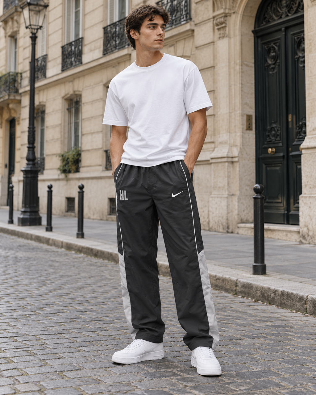 Nike Ανδρικό Παντελόνι Φόρμας Μαύρο - L