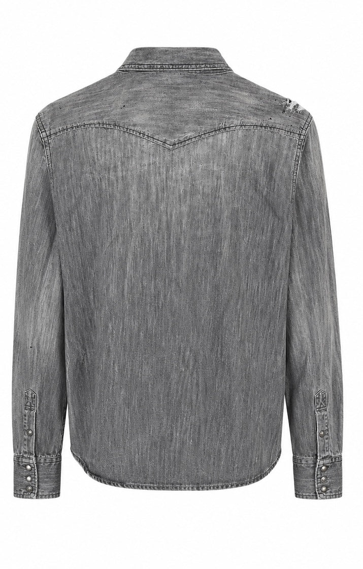 Diesel Industry Denim Shirt – Grey Wash-XL