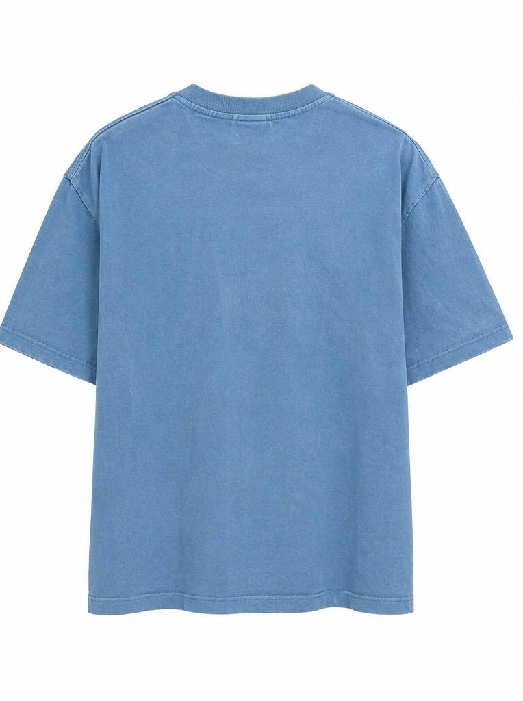 Kappa Vintage Washed Blue T-Shirt-M