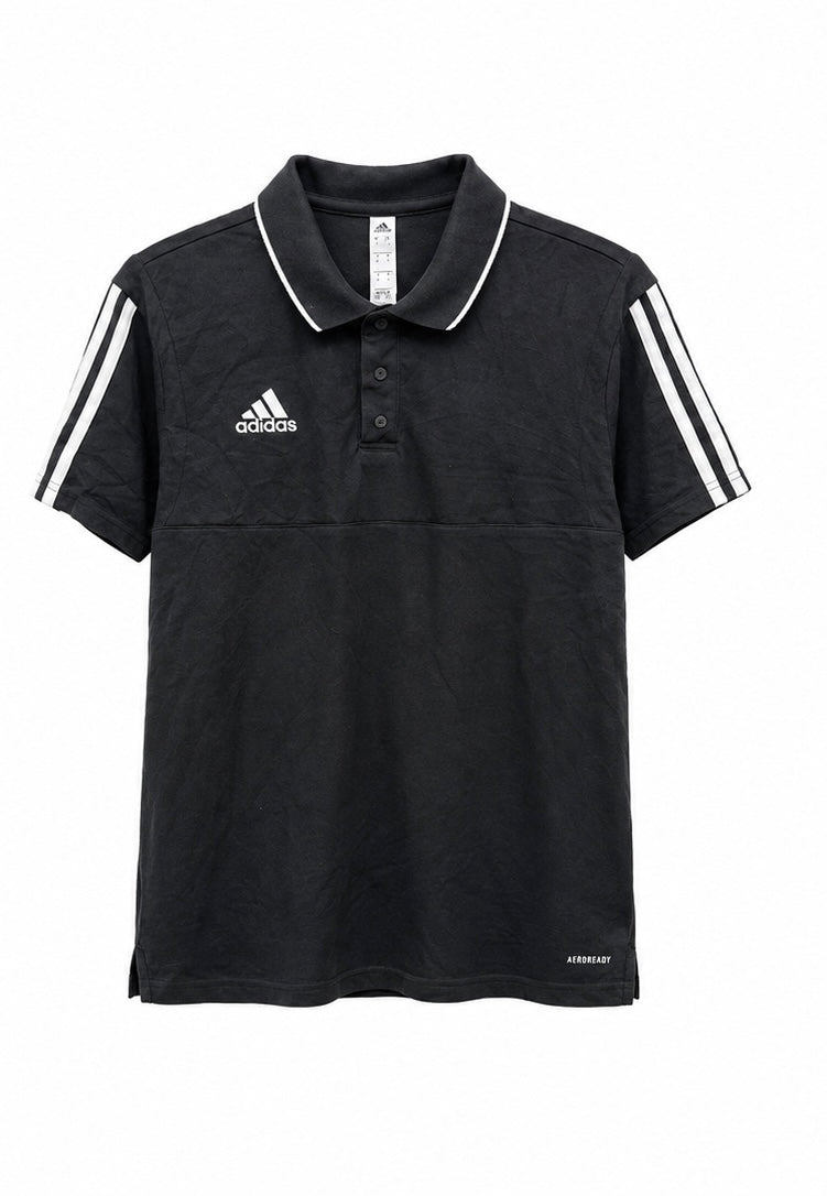 Adidas Aeroready 3-Stripes Polo – Black-S
