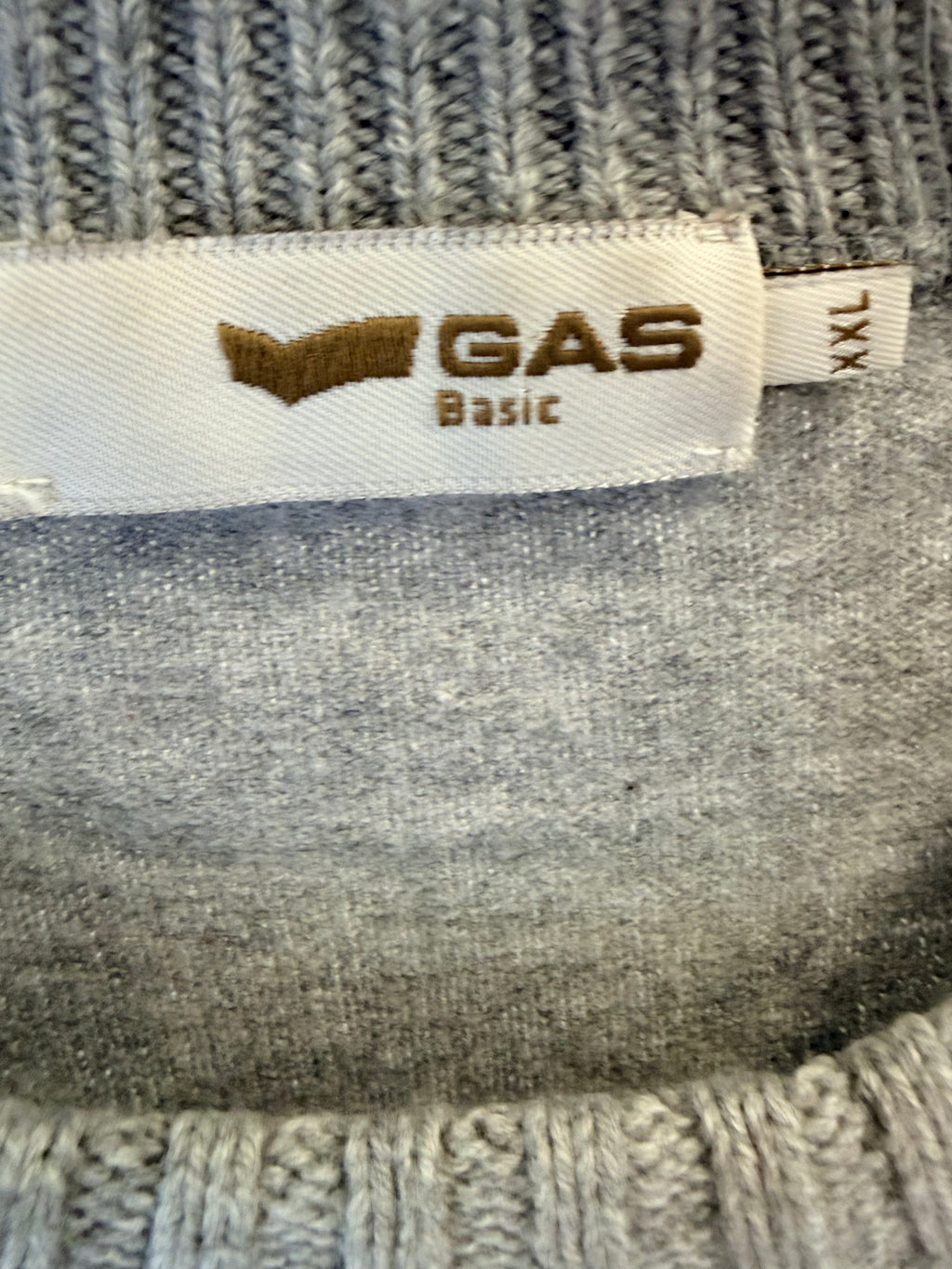 GAS Knit Sweater Grey-XXL
