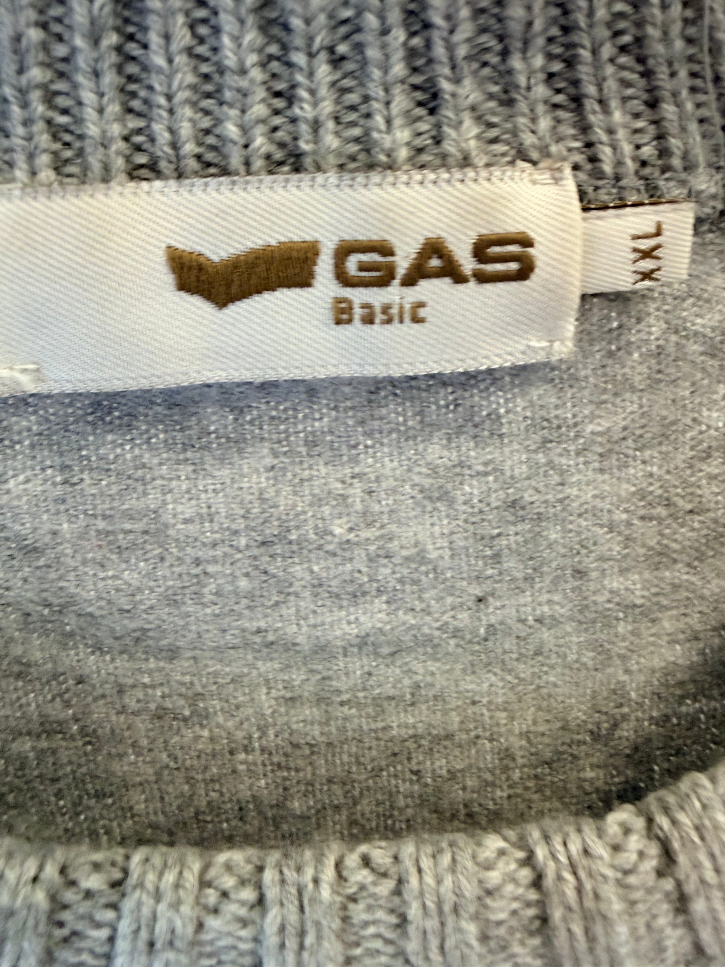 GAS Knit Sweater Grey-XXL
