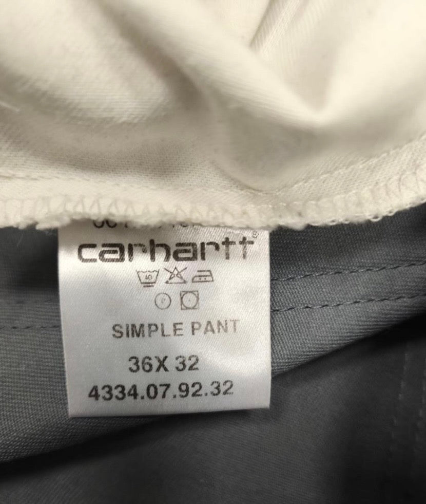 Carhartt Ανδρικό Παντελόνι Chino Γκρι - W36/L32