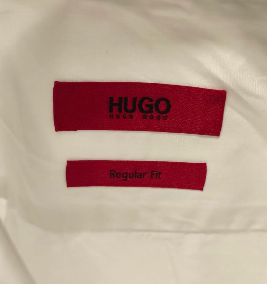HUGO Hugo Boss Ανδρικό Κοντομάνικο Πουκάμισο – Λευκό – L