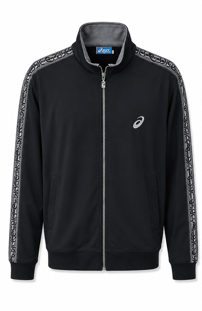 Asics Track Jacket – Black/Grey-XL