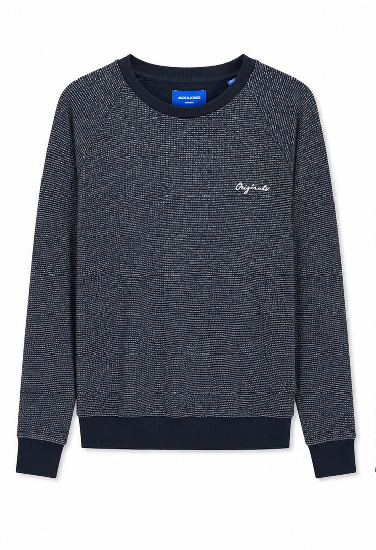 Jack & Jones Originals Ανδρικό Φούτερ Crewneck Μαύρο - S