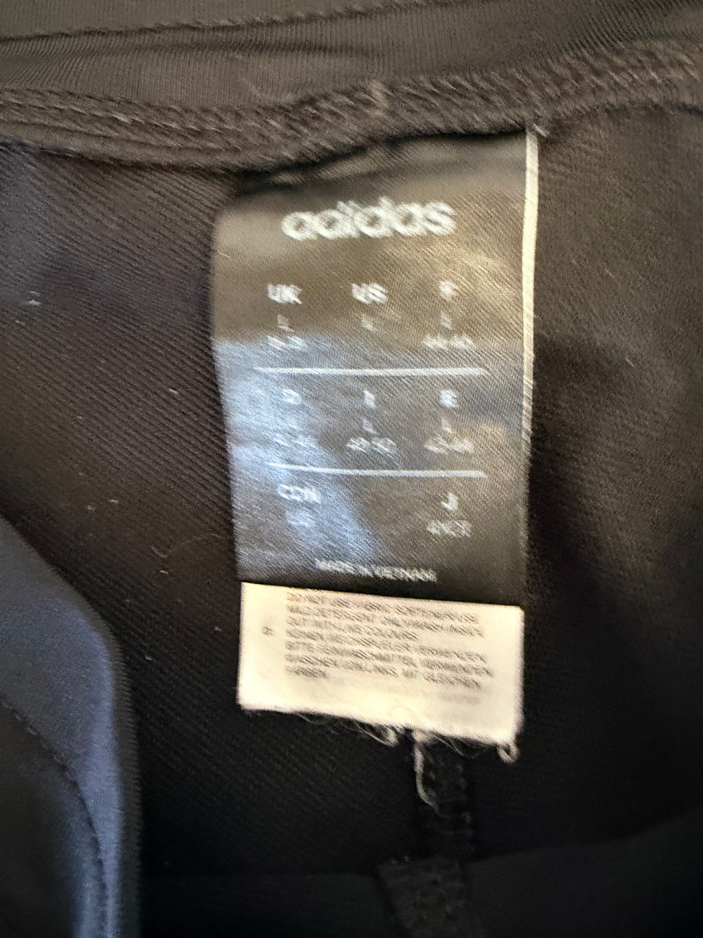 adidas Black 3-Stripes Track Pants-L