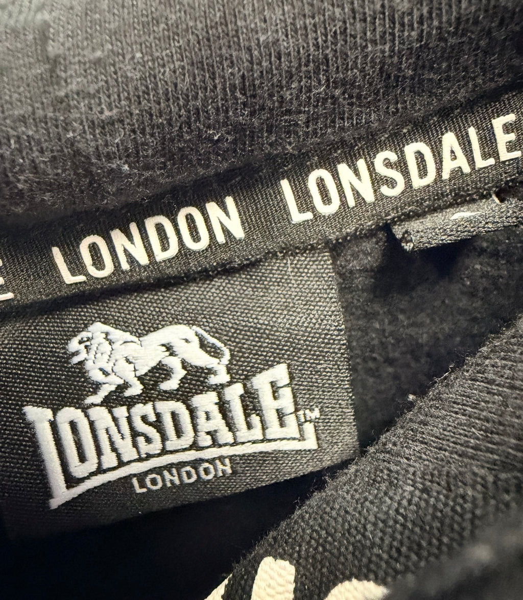 Lonsdale Γυναικείο Φούτερ με Κουκούλα – Μαύρο – M