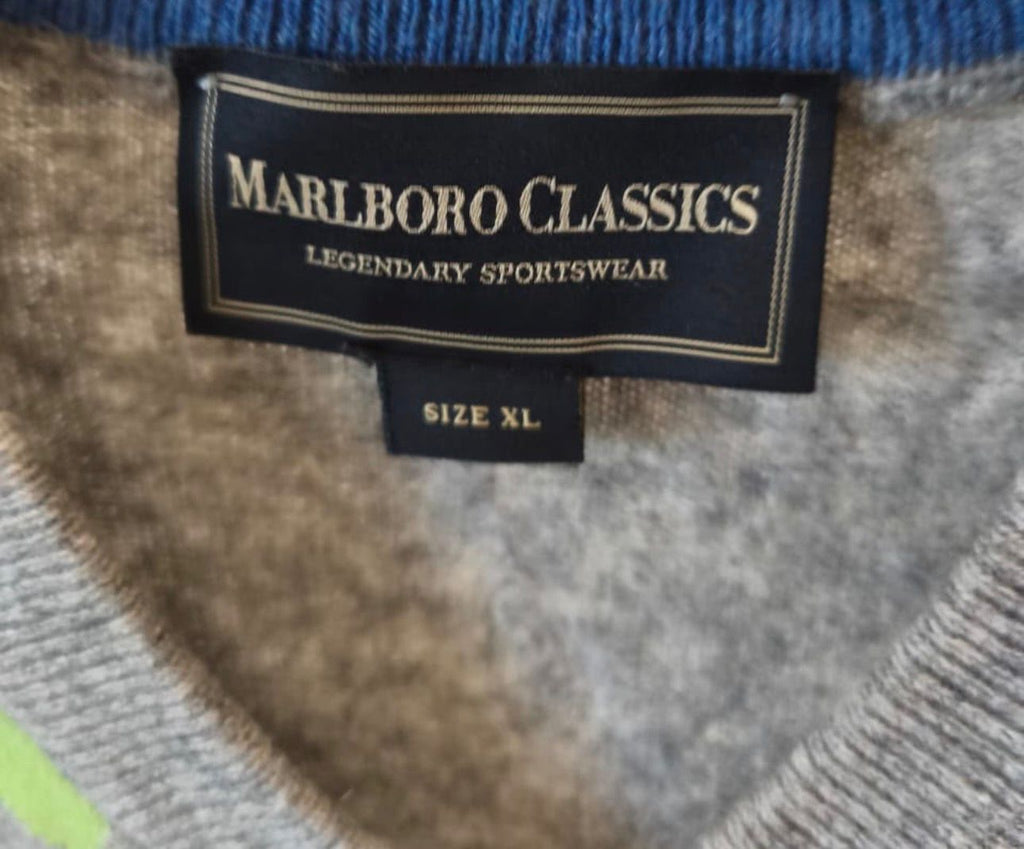 Marlboro Classics Ανδρικό Πλεκτό V-Neck Argyle-XL