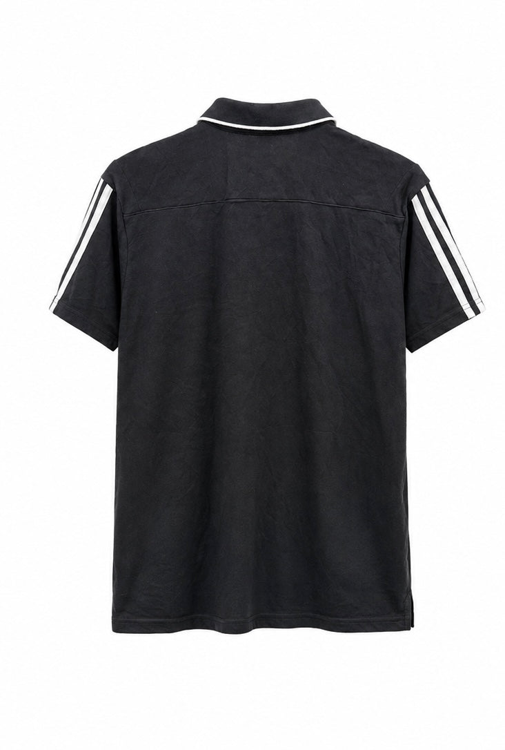Adidas Aeroready 3-Stripes Polo – Black-S