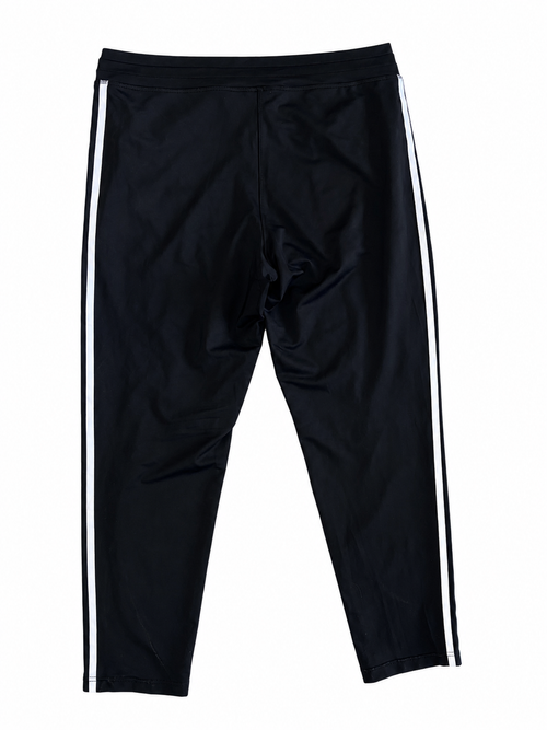adidas Black 3-Stripes Track Pants-L