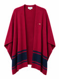 U.S. Polo Assn. Knit Cape Cardigan – Red/Navy-One size