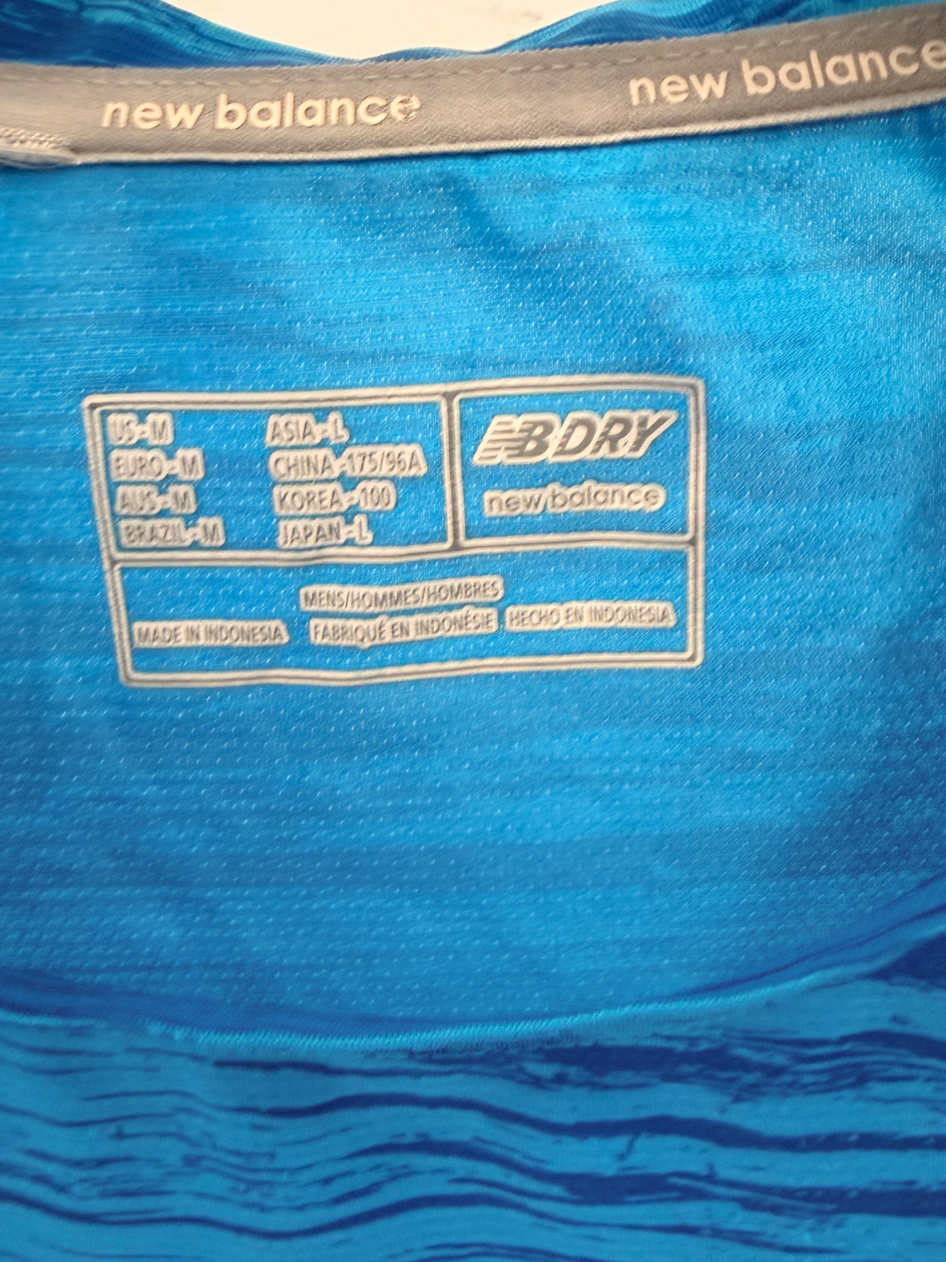 New Balance Running Performance T-Shirt Blue-M