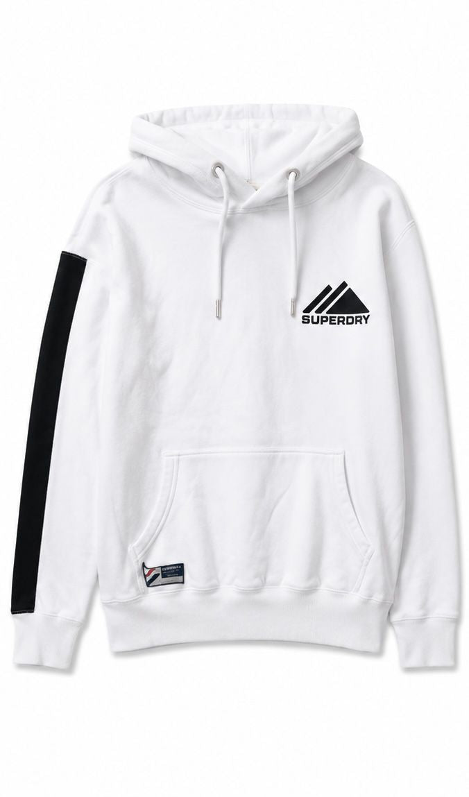 Superdry Logo Hoodie – White-2XL
