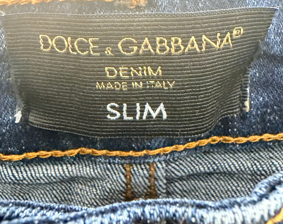 Dolce & Gabbana Ανδρικό Τζιν Παντελόνι – Σκούρο Μπλε – Size 52