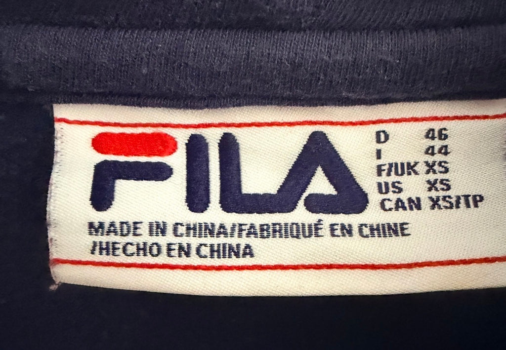 Fila Ανδρικό Φούτερ Μπλε Κόκκινο – XL