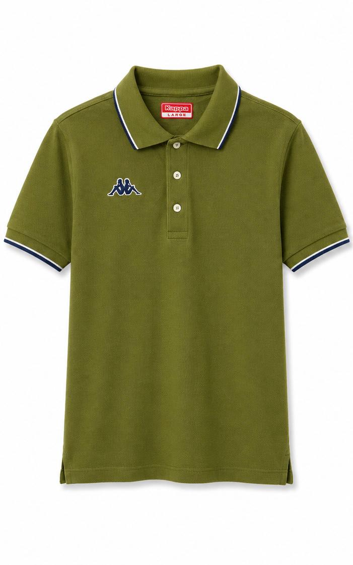 Kappa Vintage Polo Shirt – Olive Green – L