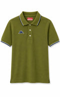 Kappa Vintage Polo Shirt – Olive Green – L