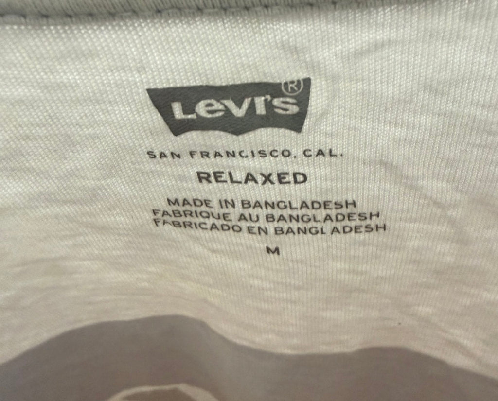 Levi’s Ανδρικό T-Shirt Μπλουζάκι – Εκρού/Μπλε – M