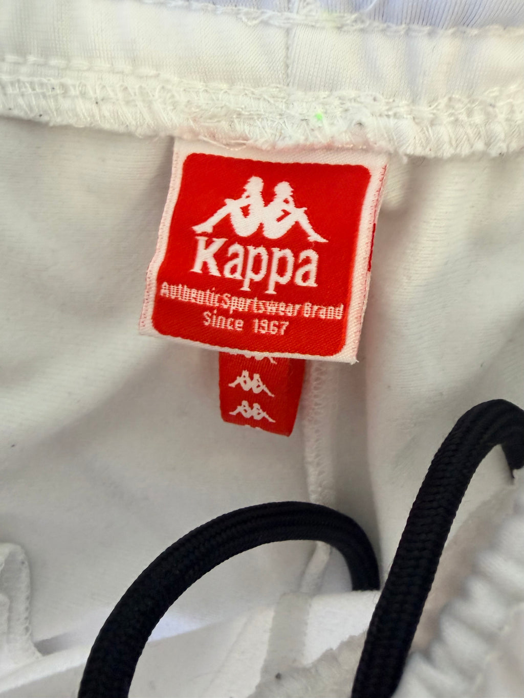 Kappa White Logo Tape Track Pants-M