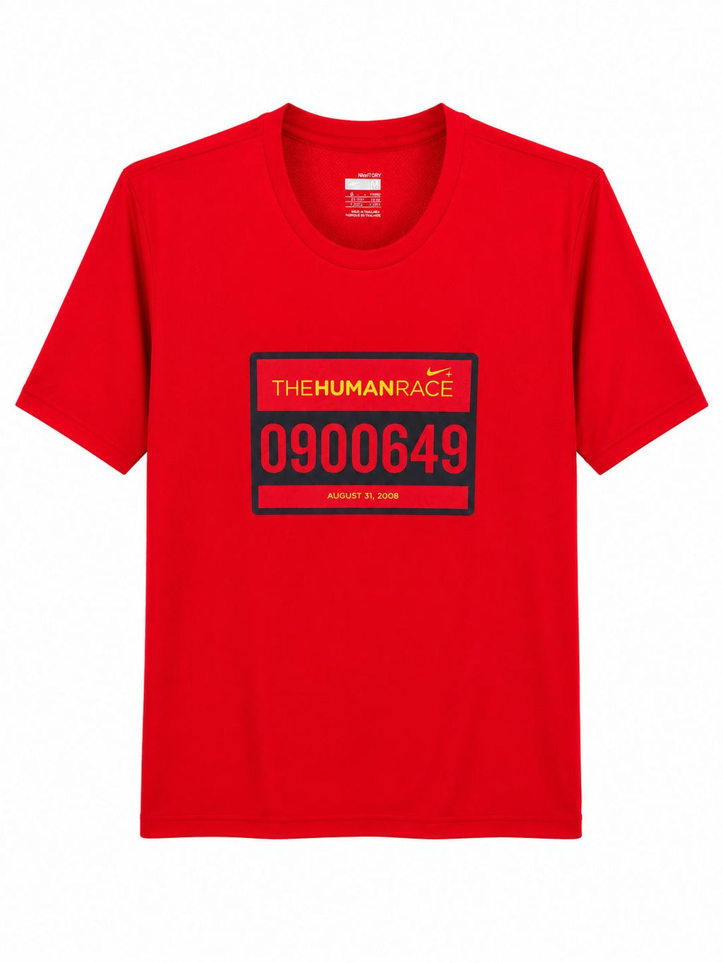 Nike The Human Race 2008 Dri-FIT Running T-Shirt – Red-M