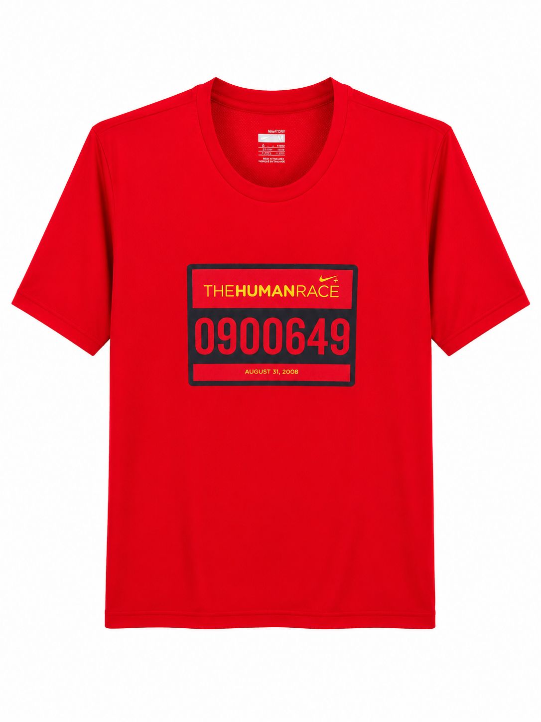 Nike The Human Race 2008 Dri-FIT Running T-Shirt – Red-M